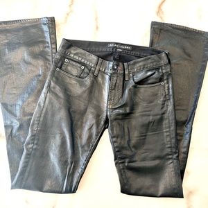 Ralph Lauren Black Label Coated Denim Bootcut Jeans
